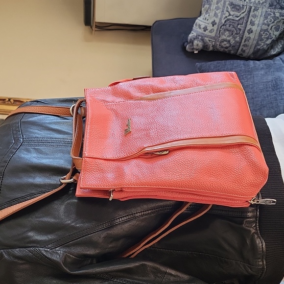 Valentina Salmon Leather Backpack Purse main image 7